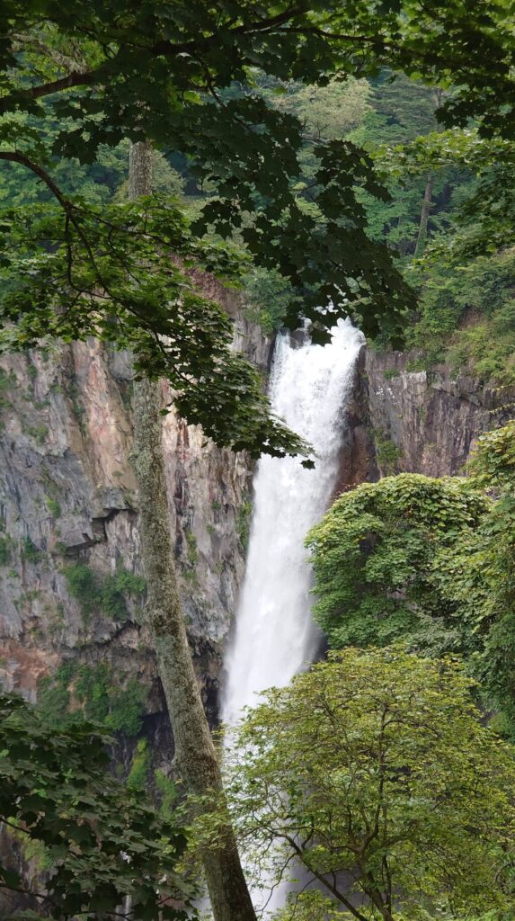 華厳の滝の遠くからの景色