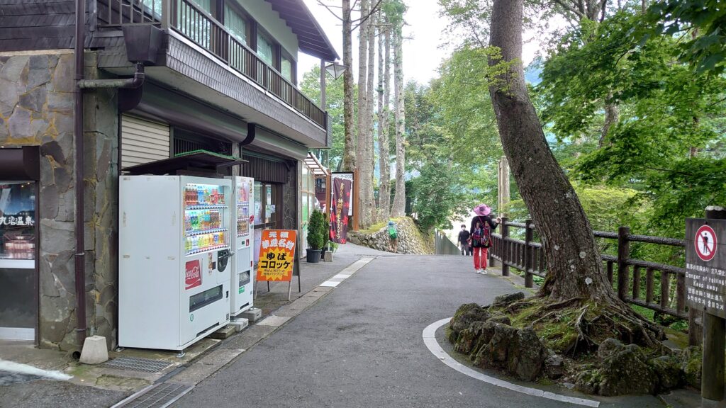 華厳の滝への道