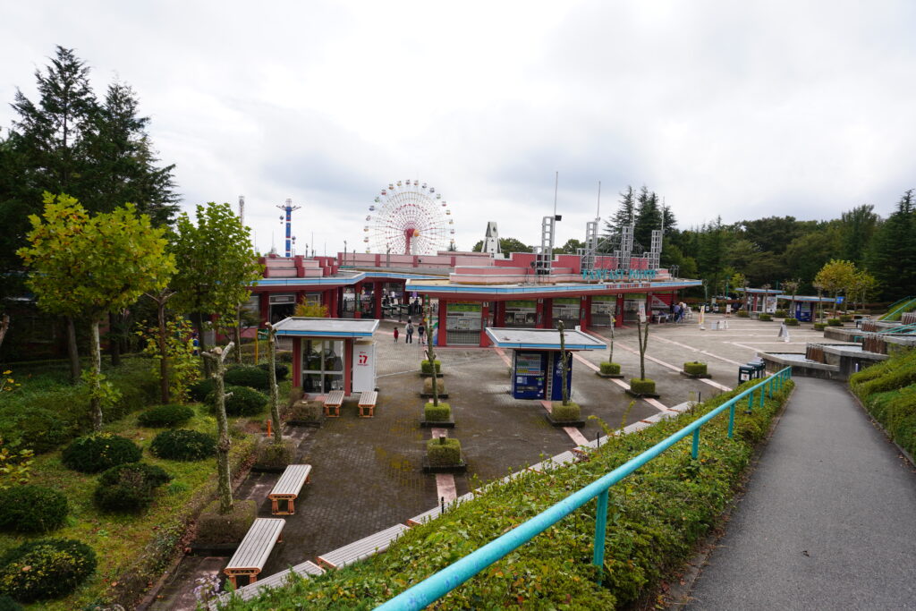 那須ハイランドを遠くから見た景色