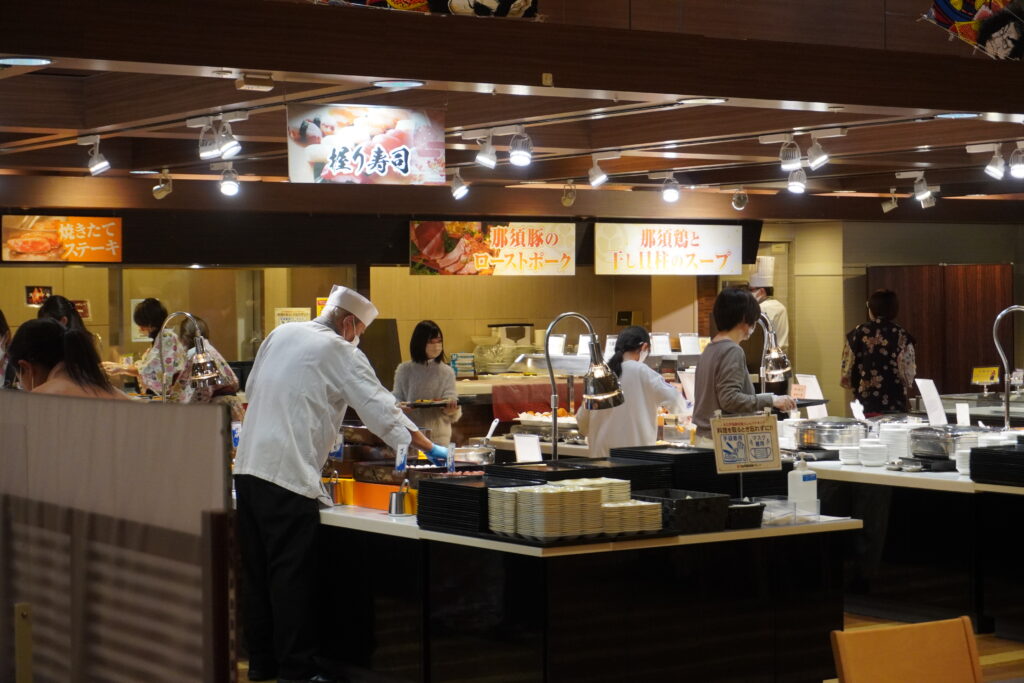 鬼怒川観光ホテルの握り寿司