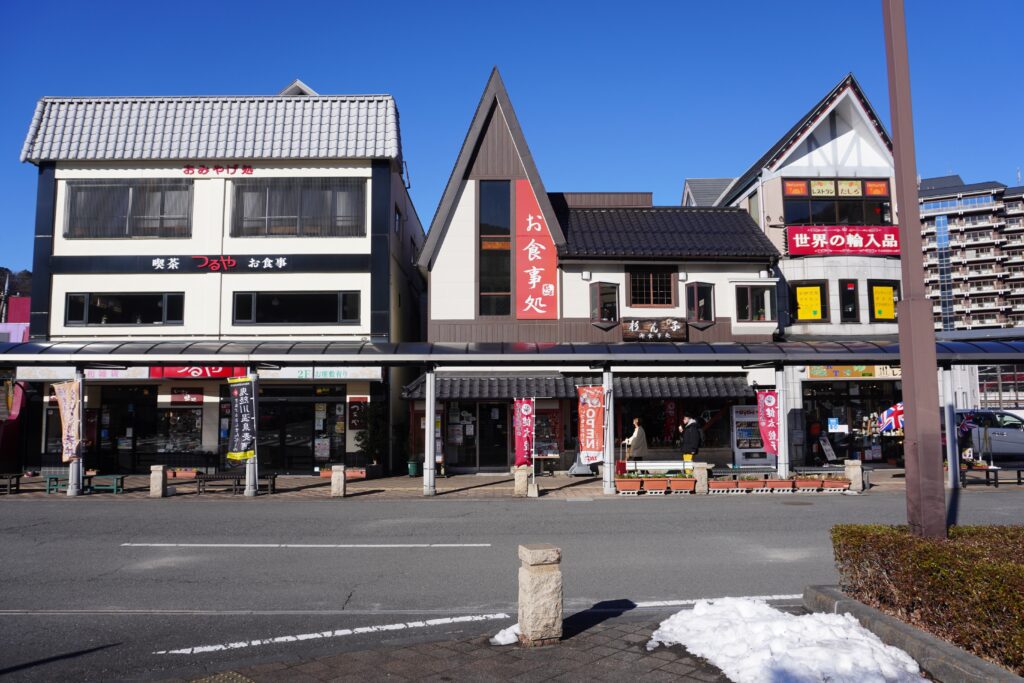 鬼怒川温泉駅前のお店