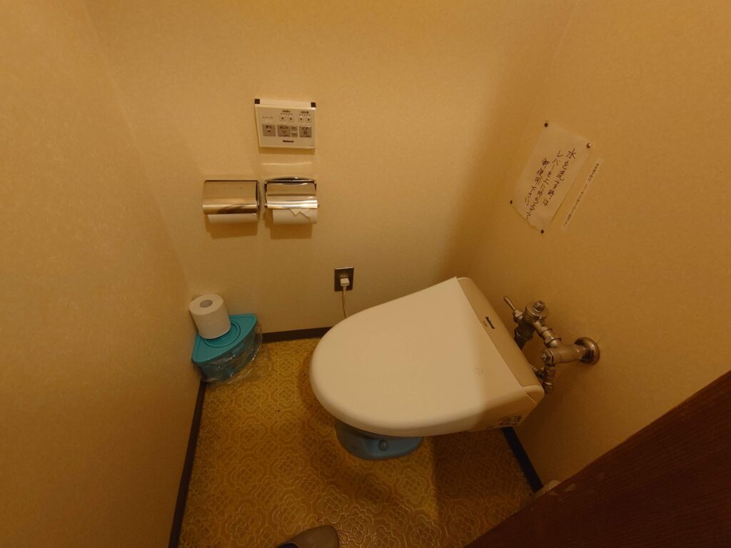 白雲の宿のお部屋のトイレ