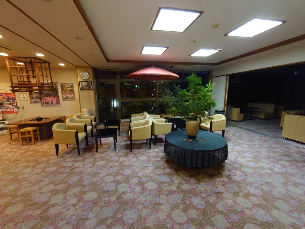 白雲の宿のロビー