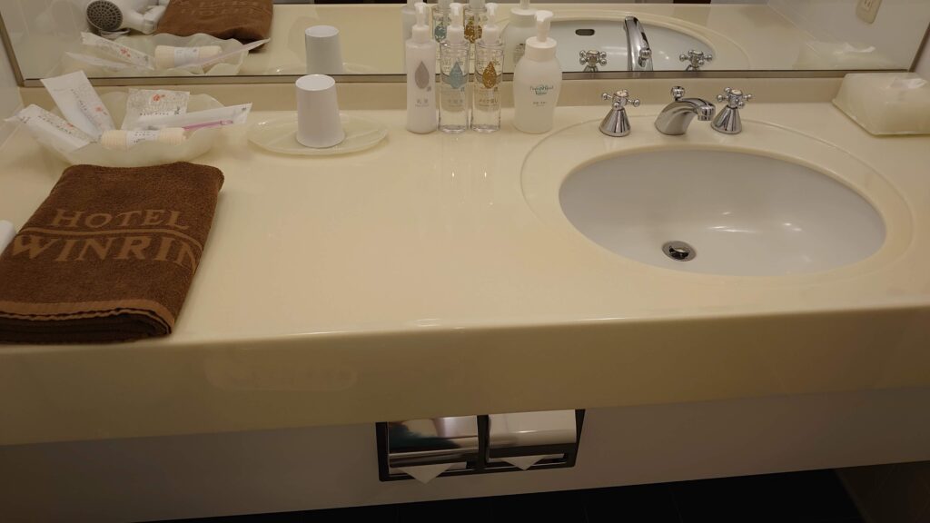 「ツインリンクもてぎ」のお部屋洗面台