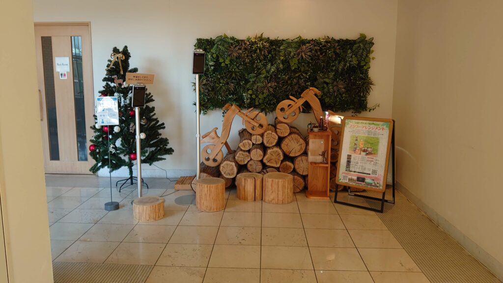 「ツインリンクもてぎ」の朝食バイキング装飾