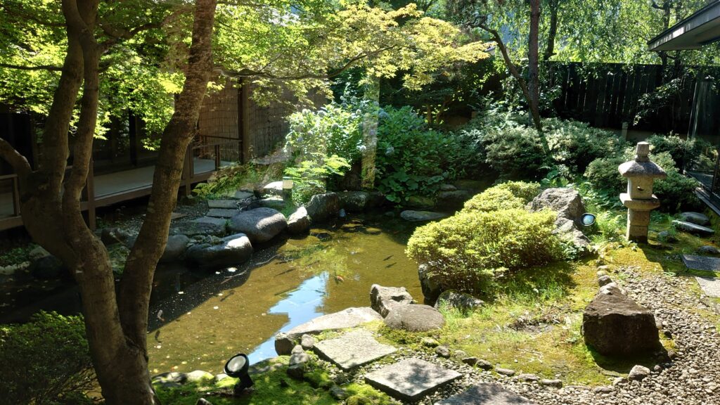 日本庭園のさかな