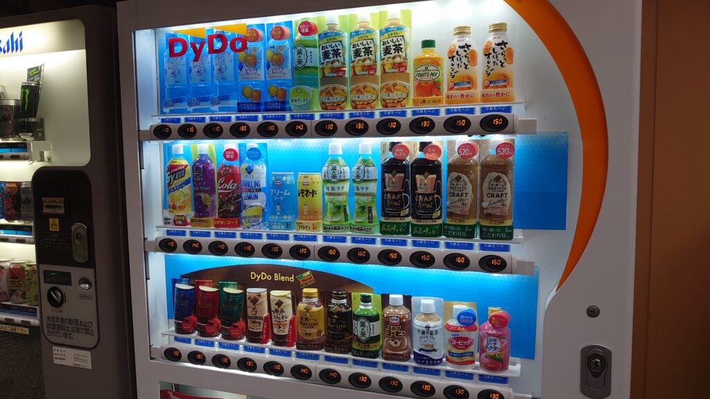 テンゲルの自販機ソフトドリンク