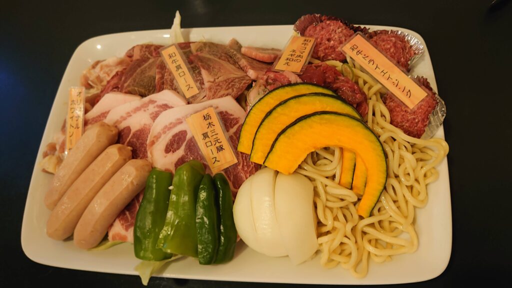 スタンダードな夕食BBQセット