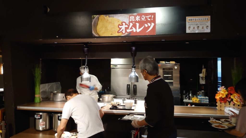 ライブキッチン(オムレツ)