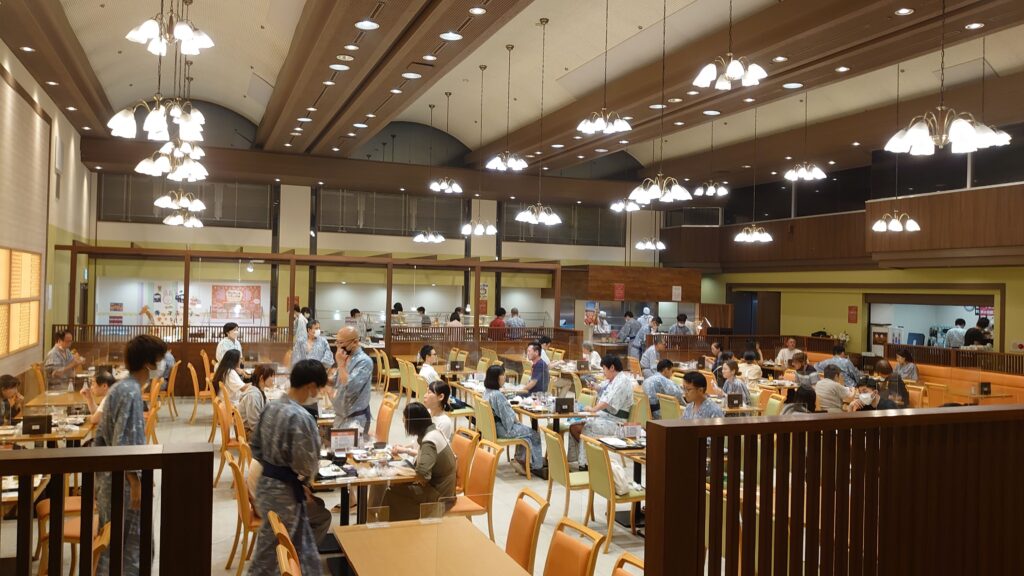 バイキング会場の雰囲気