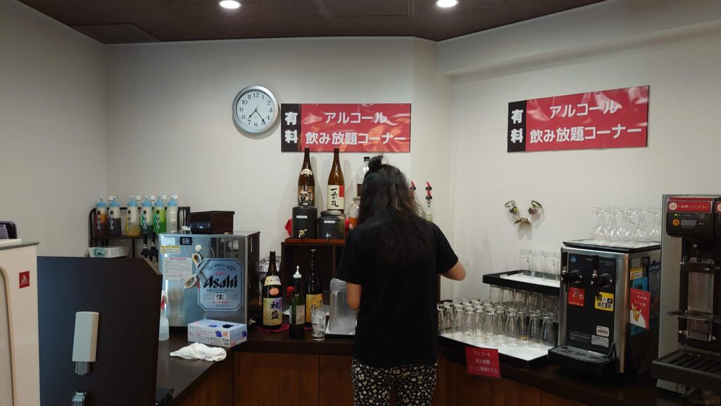 アルコール飲み放題