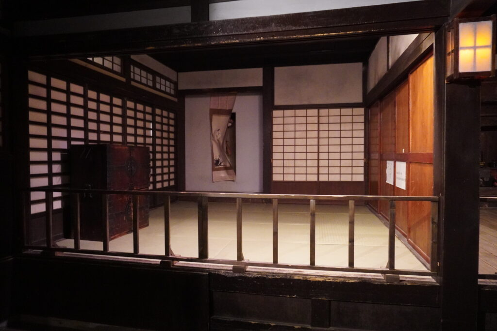 有料の忍者試験屋敷の中