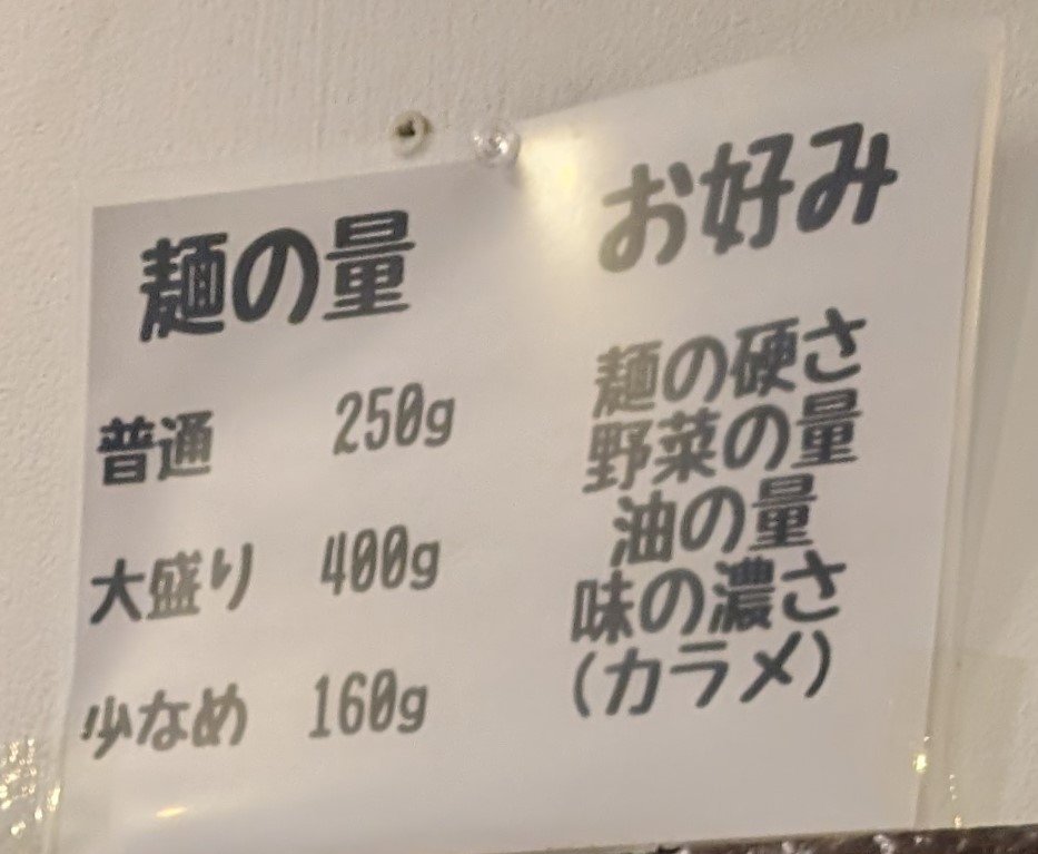 ラーメンOのトッピング