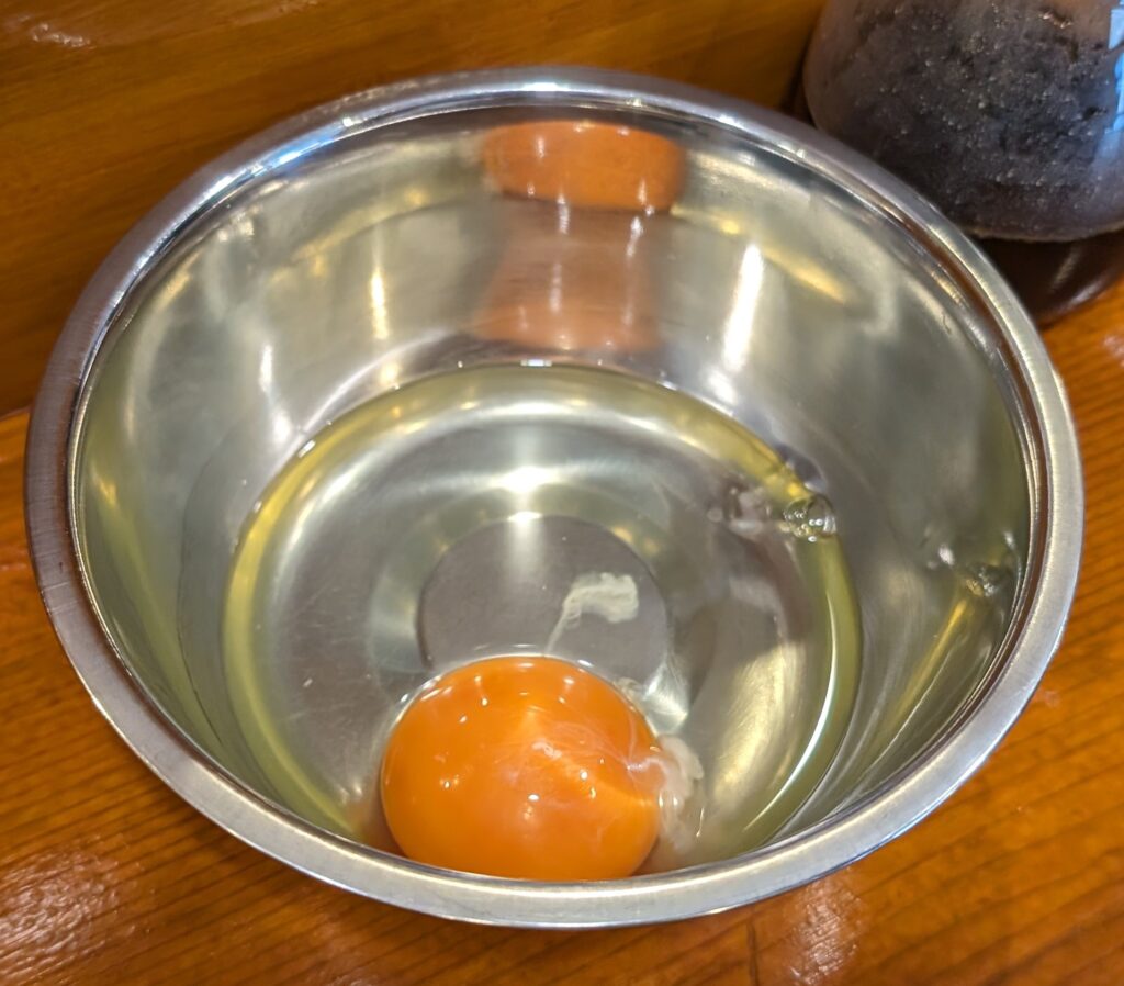 ラーメンOの生卵